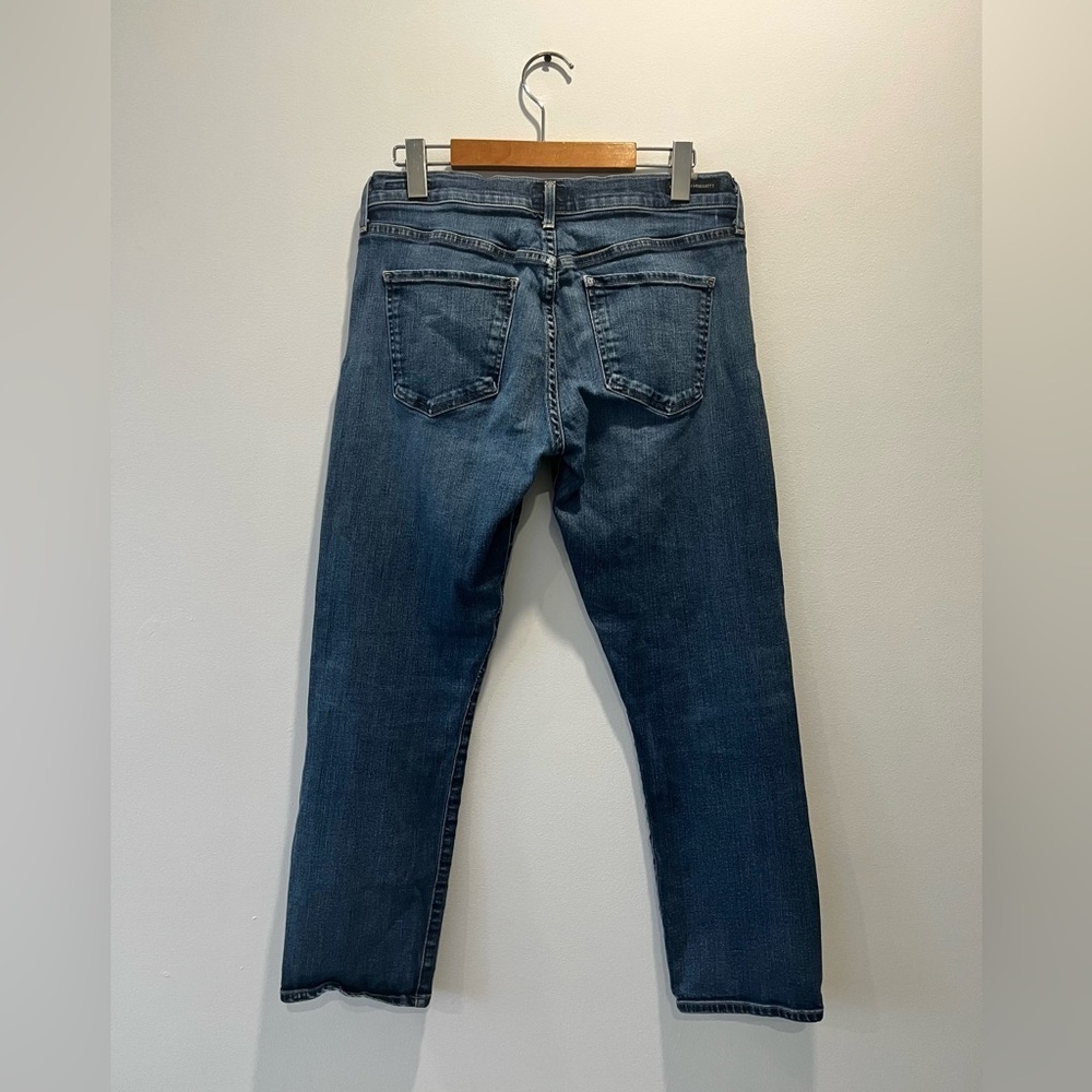 Citizens of Humanity Emerson Slim Boyfriend Midrise Relaxed Crop Blue Ridge Jean - Picture 5 of 9
